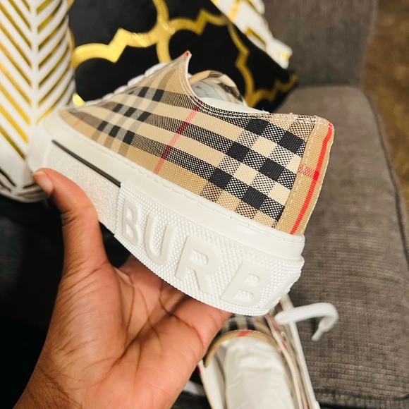 Burberry Jack Checked Sneakers****SOLD******** - Picture 2 of 11